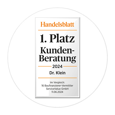 Siegel: Beste Beratung bei Baufinanzierung 2024